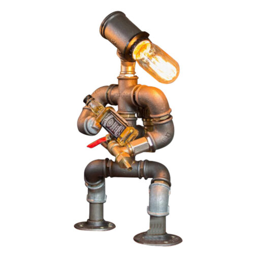 Firefighter Wine Dispenser Handmade Pipeman Liqure Whiskey Pourer Gift LampShade | 168DEAL