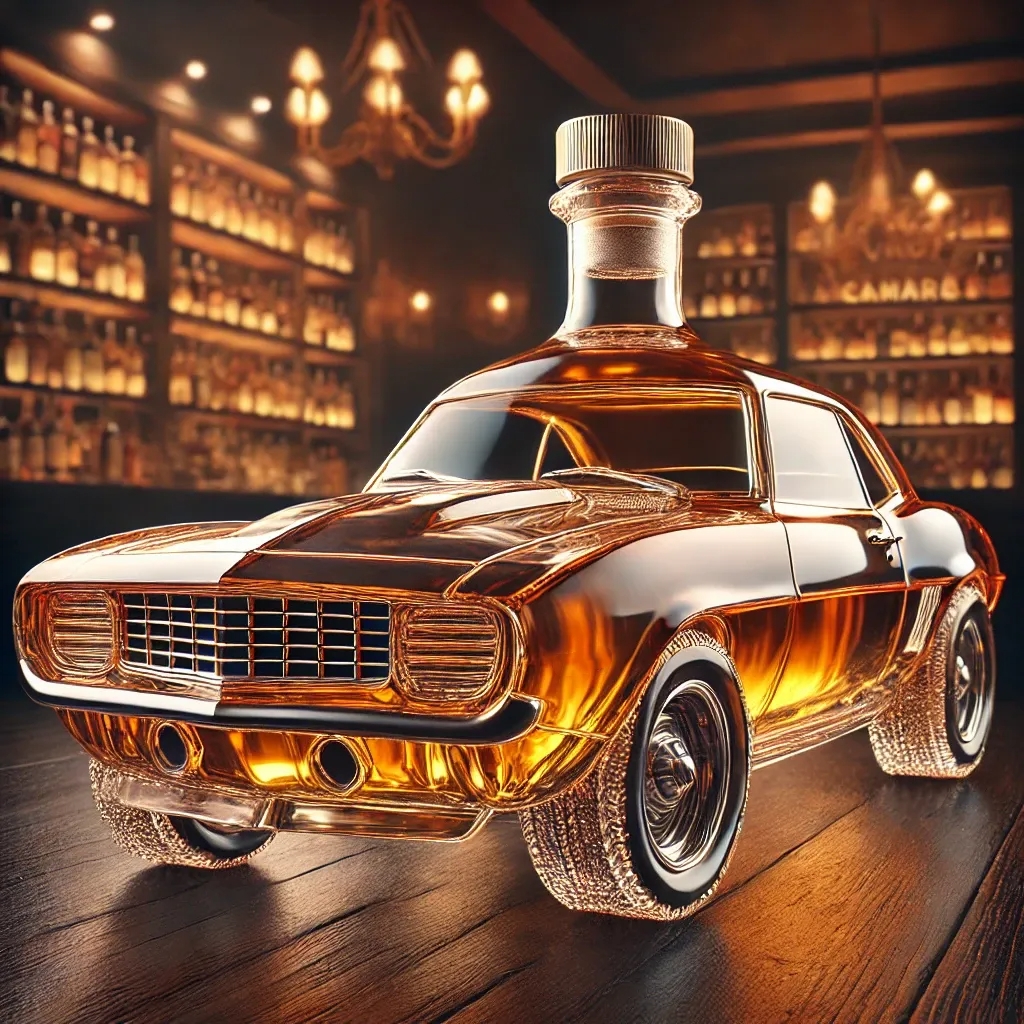American muscle car bottle
