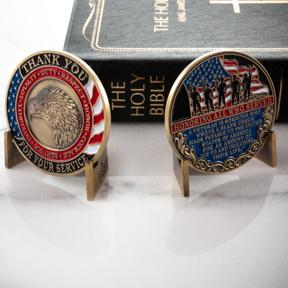 Honoring All Who Served Thank You Coin