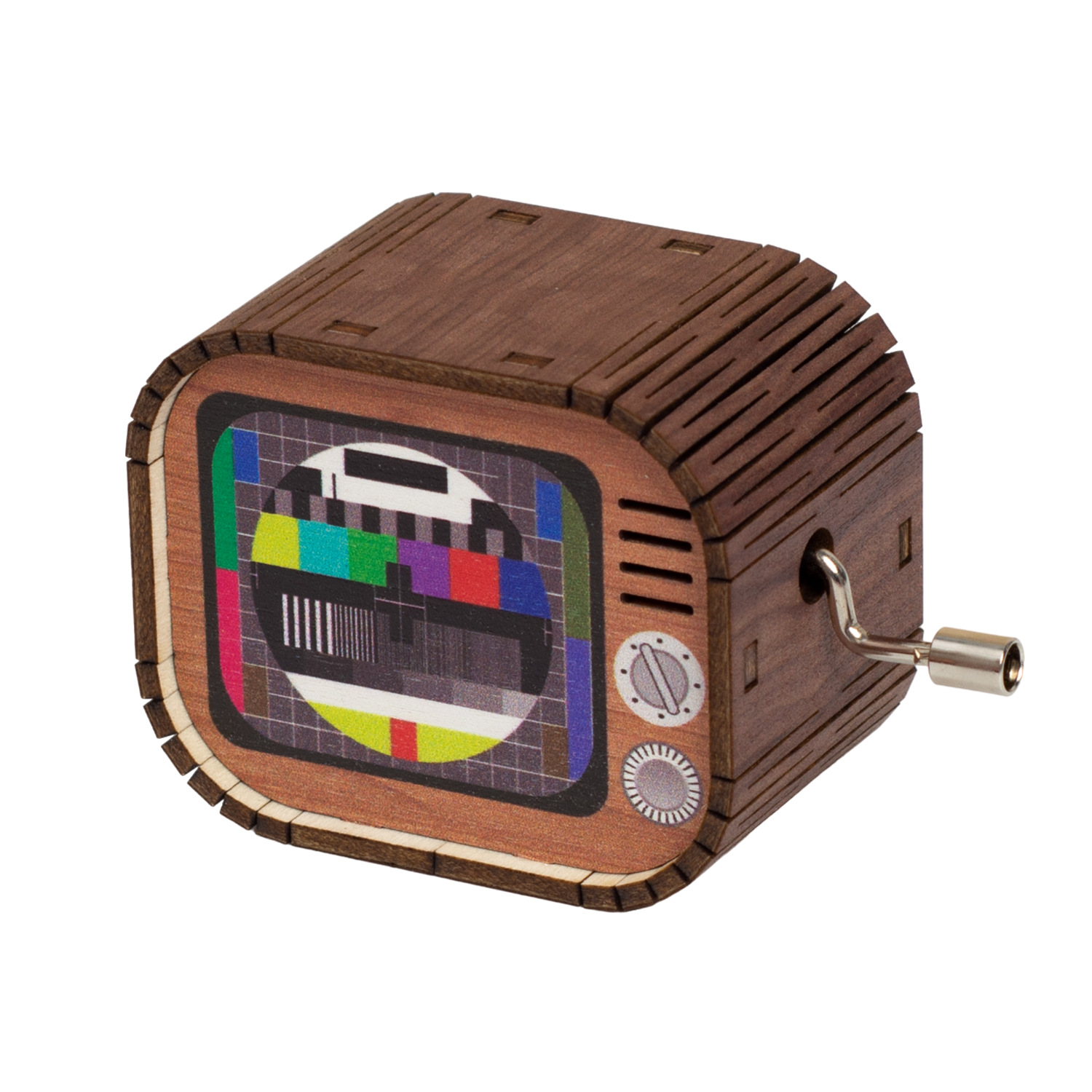 Retro hand-cranked music box