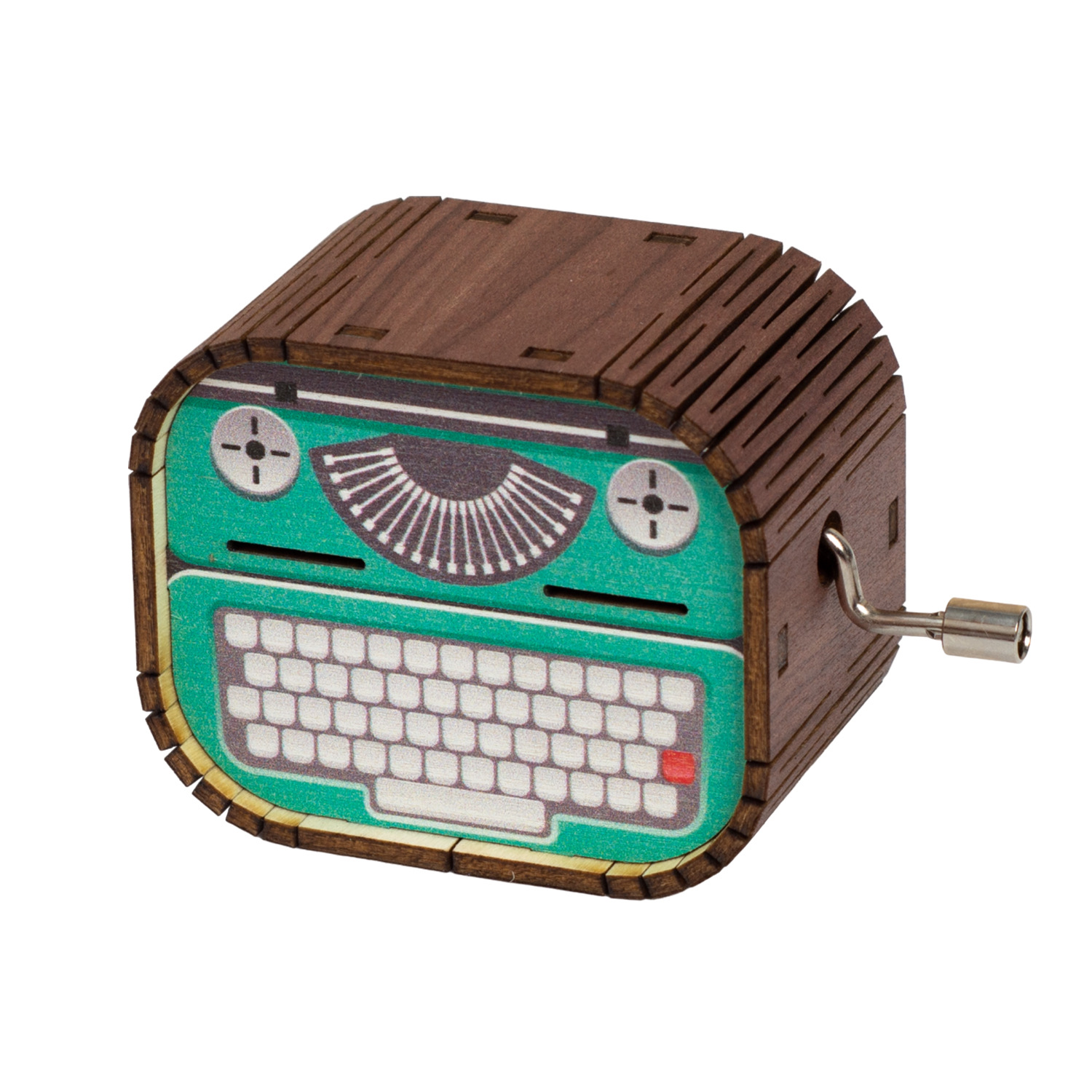 Retro hand-cranked music box