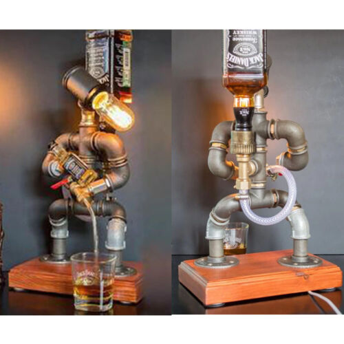 Firefighter Wine Dispenser Handmade Pipeman Liqure Whiskey Pourer Gift LampShade | 168DEAL