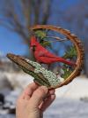 Cardinal Wood Carving Handmade(  )