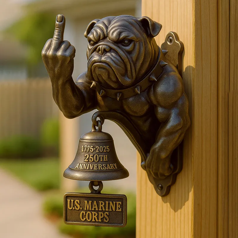Bulldog US Marine Corps Doorbell
