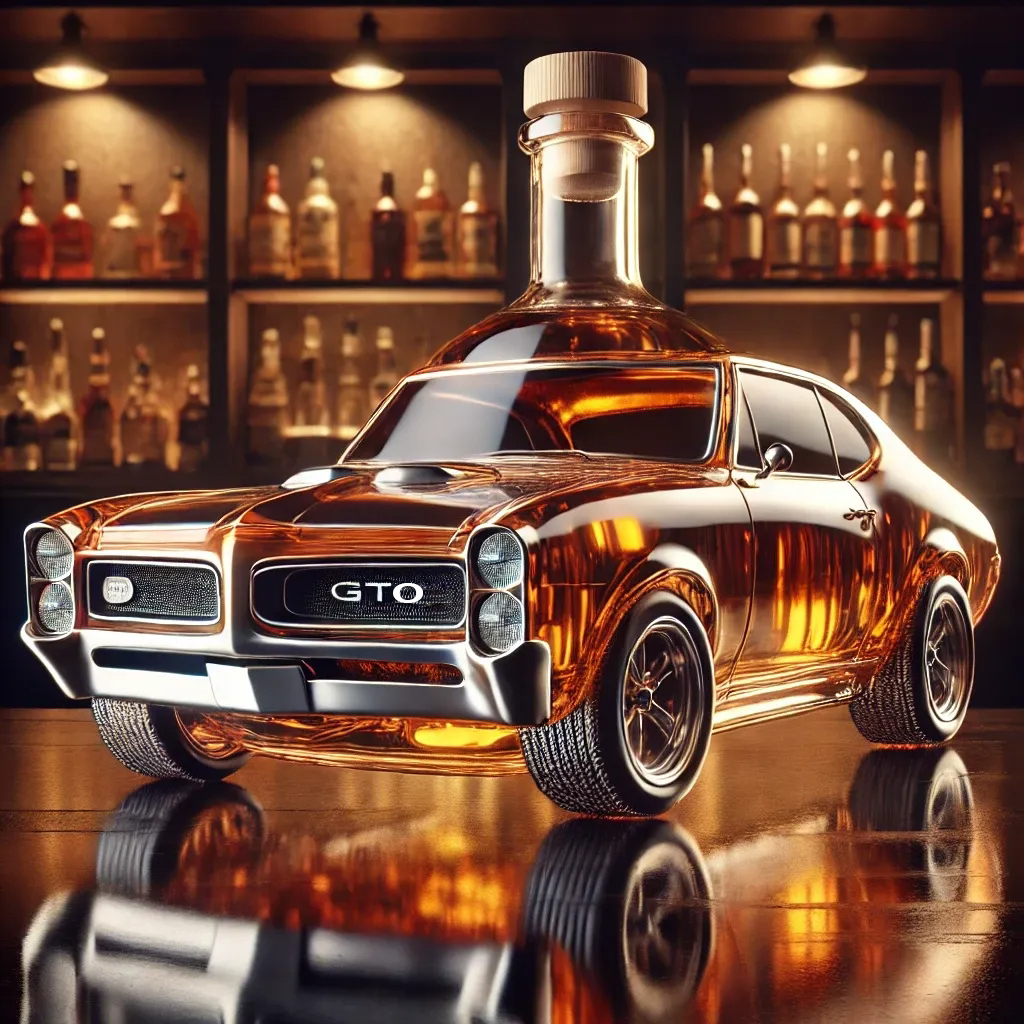 American muscle car bottle