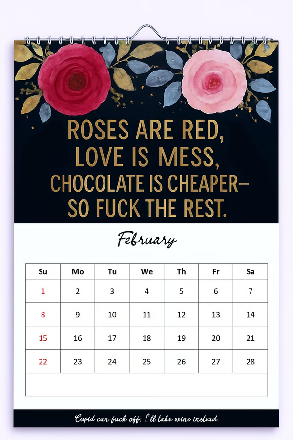 Fuck It Again – 2026 Calendar For Women Who’ve Had Enough