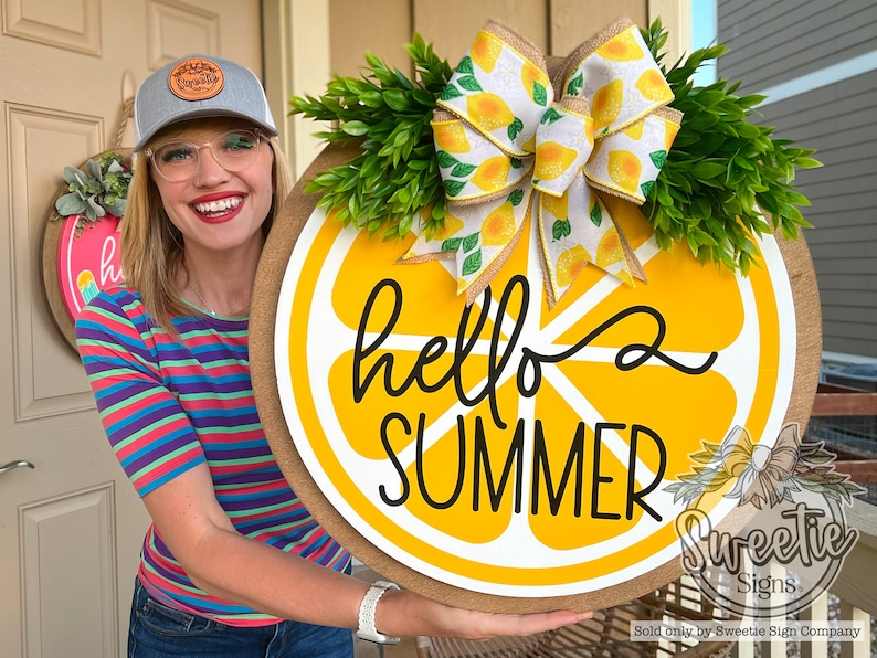 Hello Summer Front Door Decor