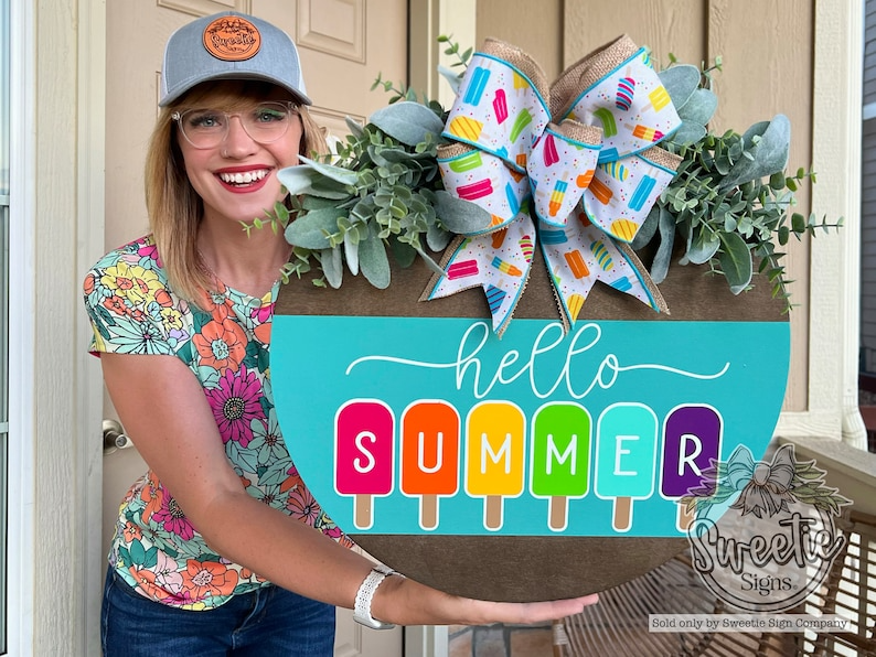 Hello Summer Front Door Decor