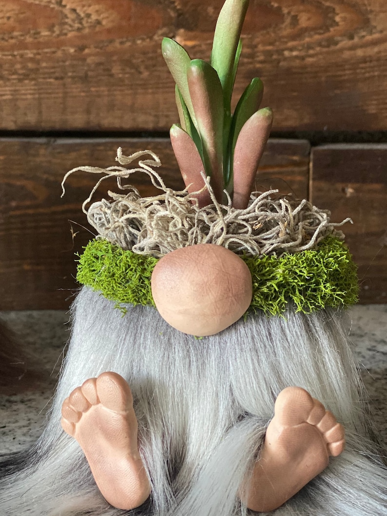 Whimsical Gnome Flower Pot with Cute Little Feet
