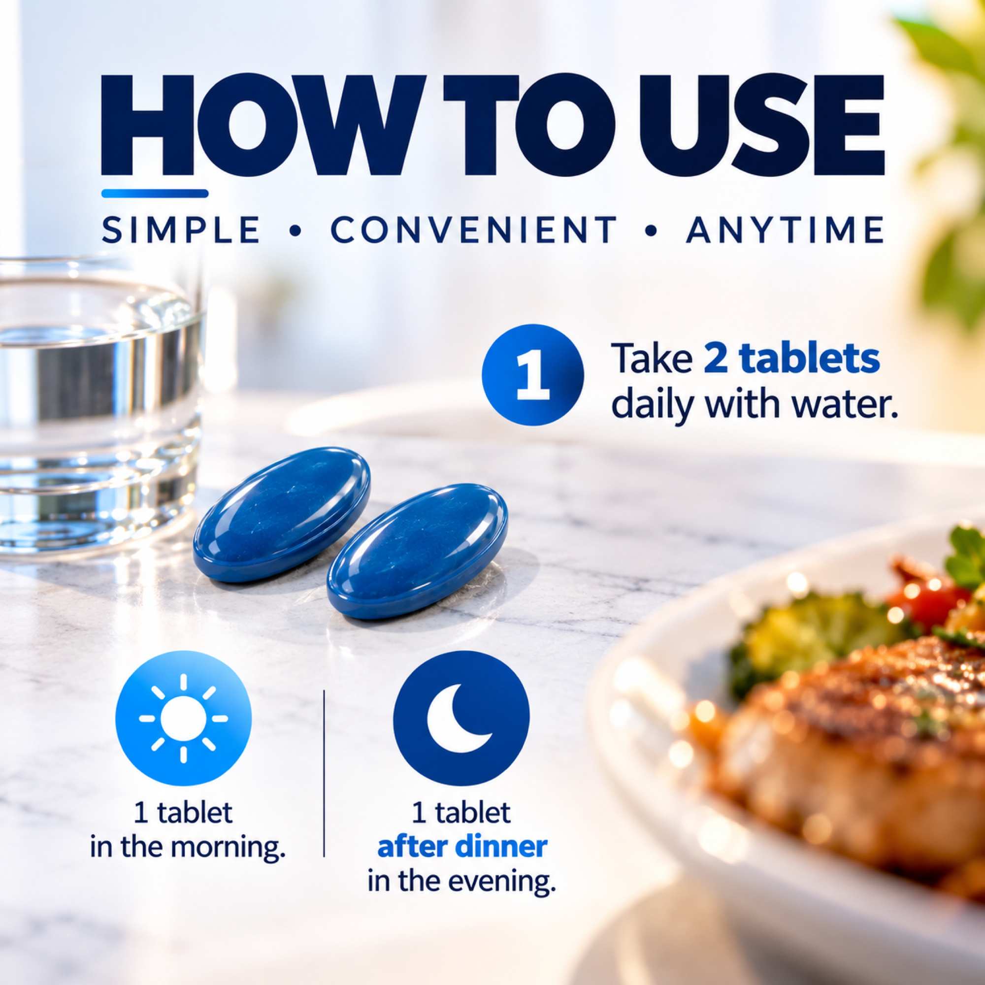 Original BLUEPEAK morning and evening usage image