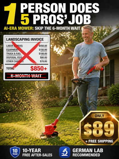 🚀5X Faster Yard Care!🔥 2026 Space-Grade Folding Electric Mower — Clear 1,000 Sq. Ft. in 3 Mins! Ultra-Quiet, Zero Back Pain & No Monthly Maintenance