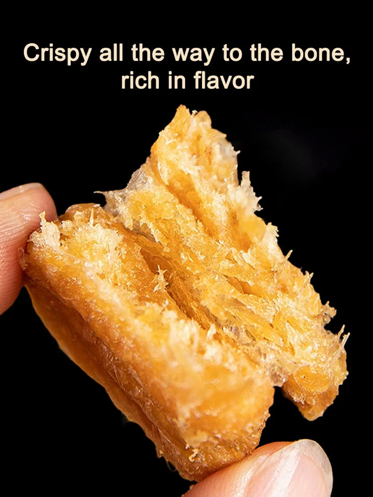 [140-Count/Box]Ready-to-eat savory crispy fried hairtail snacks ❤ Non-fried, low-calorie