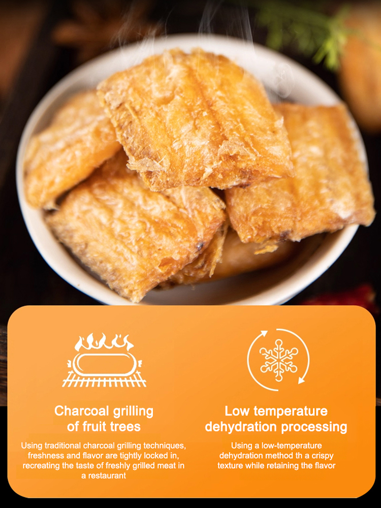 [140-Count/Box]Ready-to-eat savory crispy fried hairtail snacks ❤ Non-fried, low-calorie