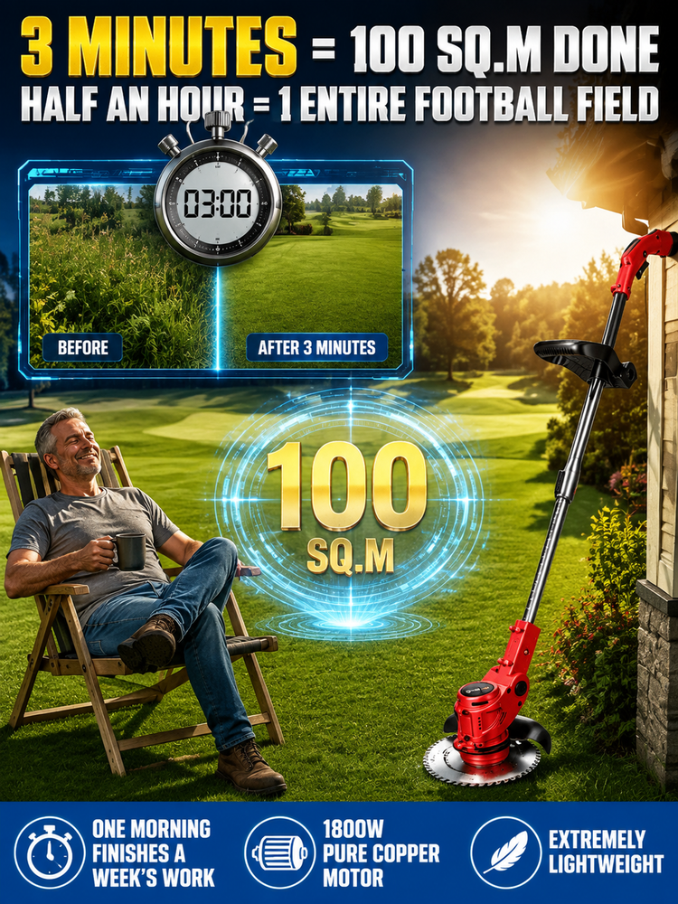 🚀5X Faster Yard Care!🔥 2026 Space-Grade Folding Electric Mower — Clear 1,000 Sq. Ft. in 3 Mins! Ultra-Quiet, Zero Back Pain & No Monthly Maintenance