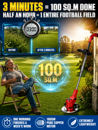 🚀5X Faster Yard Care!🔥 2026 Space-Grade Folding Electric Mower — Clear 1,000 Sq. Ft. in 3 Mins! Ultra-Quiet, Zero Back Pain & No Monthly Maintenance