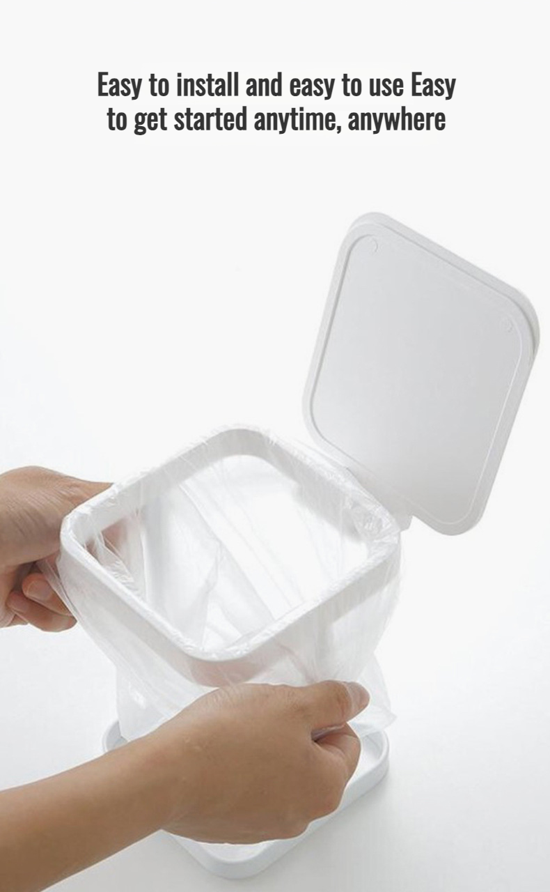 Modern Japanese design desktop waste bin