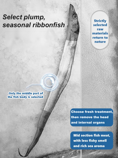 [210-Count/Box]Ready-to-eat savory crispy fried hairtail snacks ❤ Non-fried, low-calorie