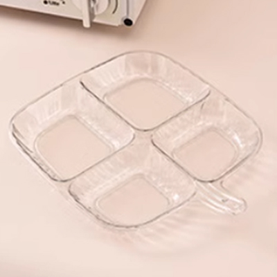 Multi-functional Divided Dinner Plate with Handle
