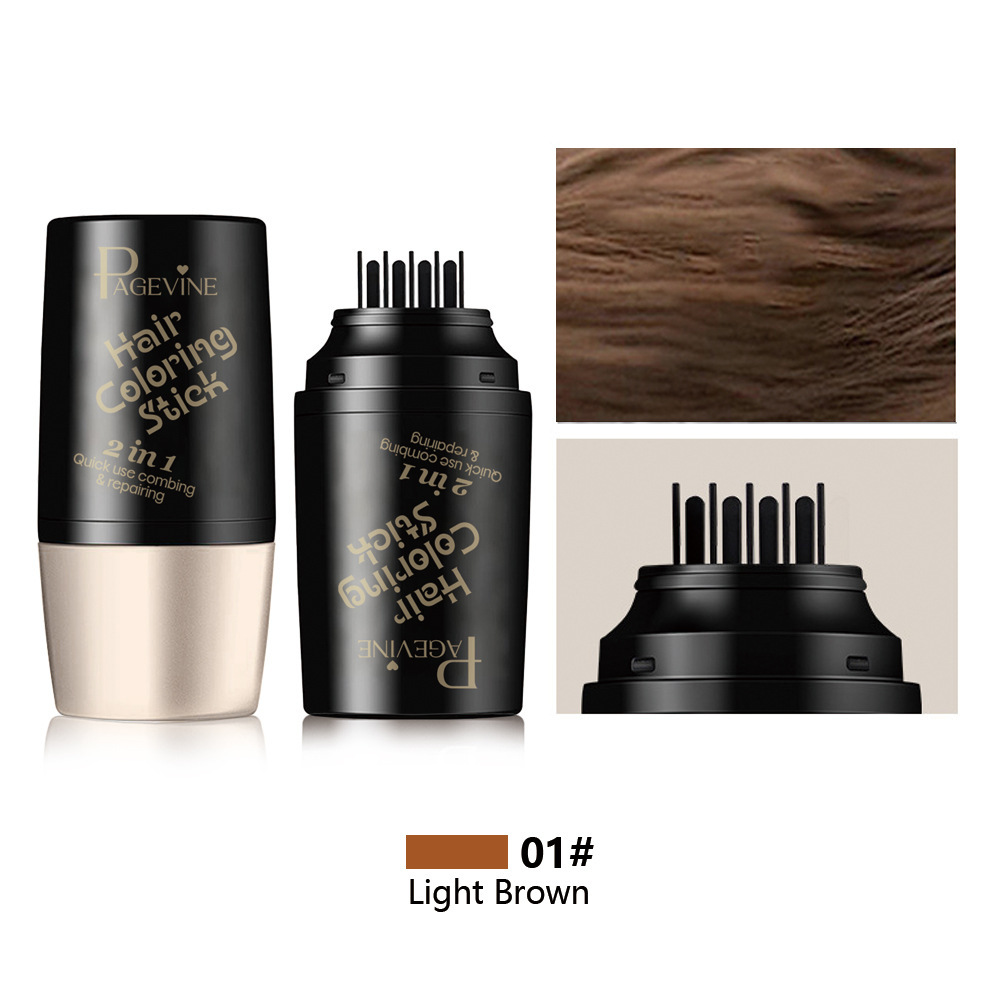 [Sweat-proof and waterproof] Hair styling stick with tooth comb that does not hurt the scalp