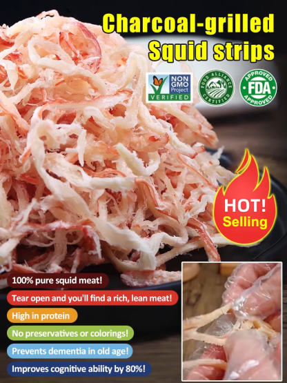 【Buy 3 Free 3 Naturally air-dried, no fishy odor】🦑Deep-sea squid tentacles from Ulleungdo, South Korea❤️Full refund if it doesn't taste good