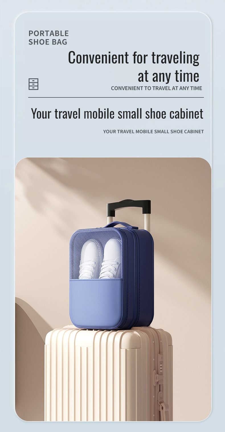 Portable slipper storage bag for travel