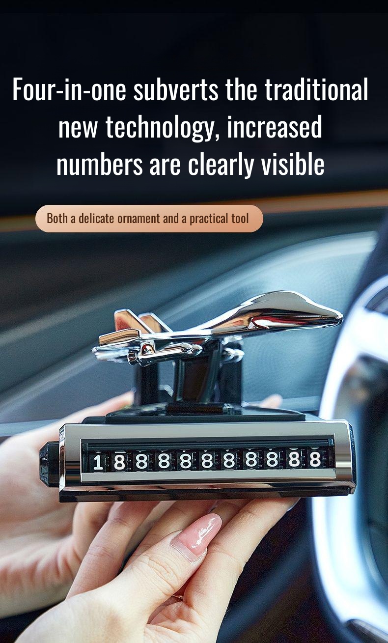 Easy-to-use temporary parking sign for vehicles