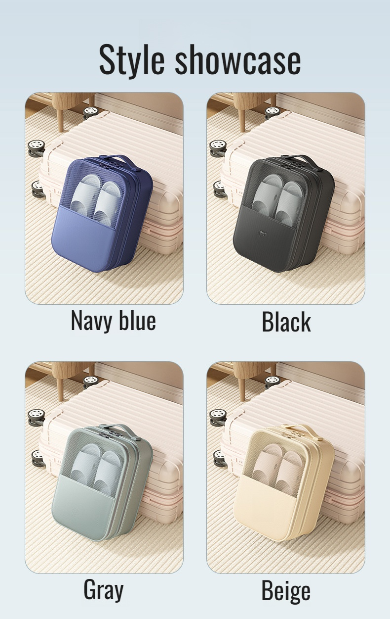 Travel storage bag for slippers and shoes