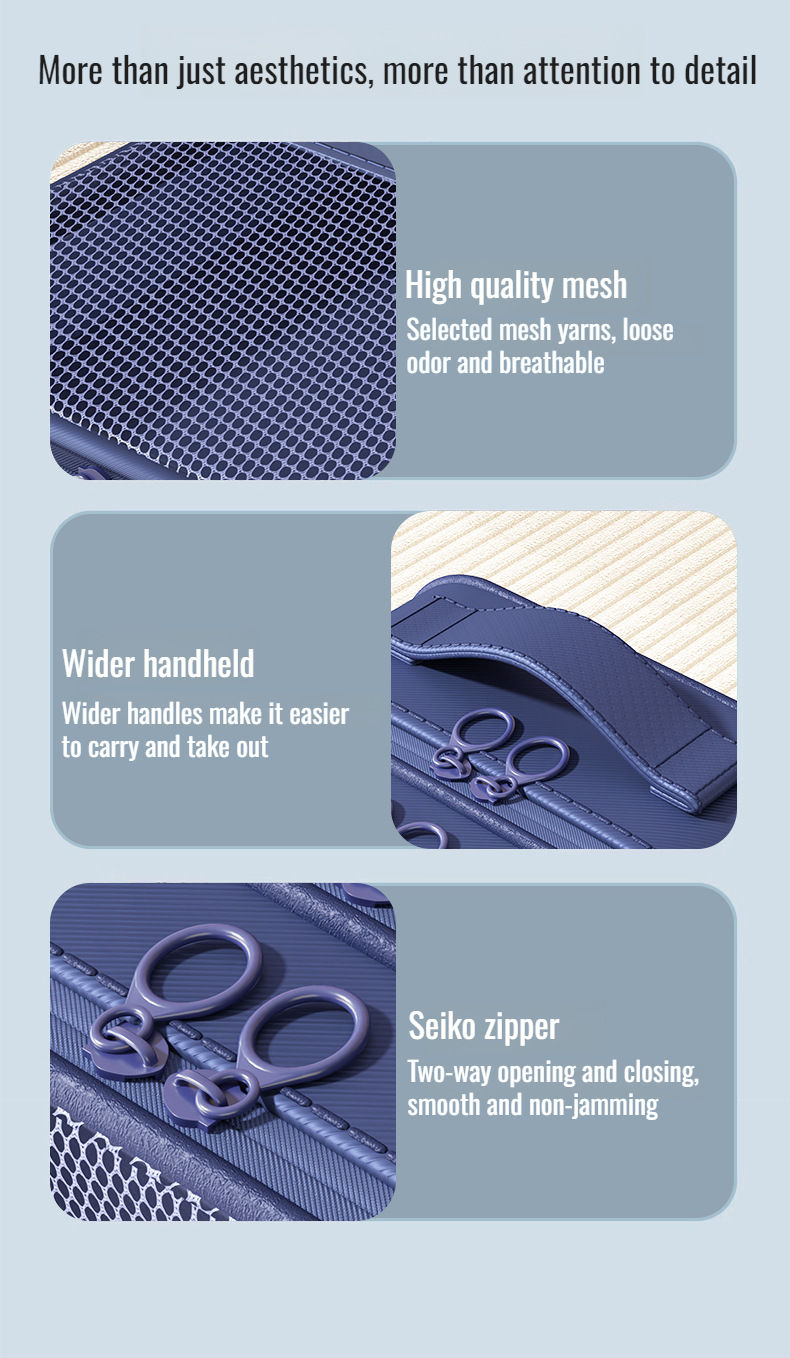 Travel luggage with portable slipper box set