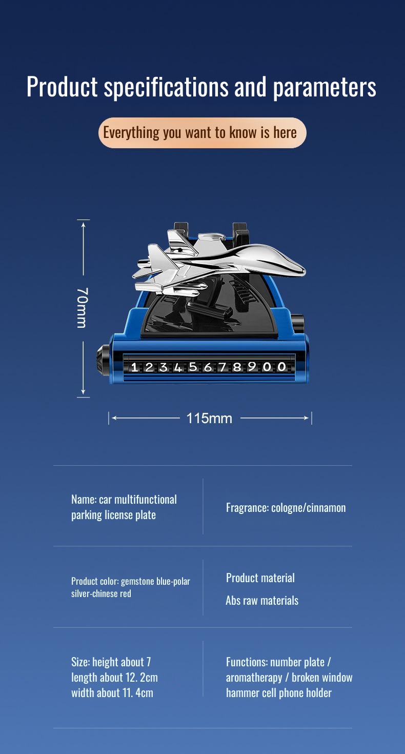 Universal fit temporary parking number plate