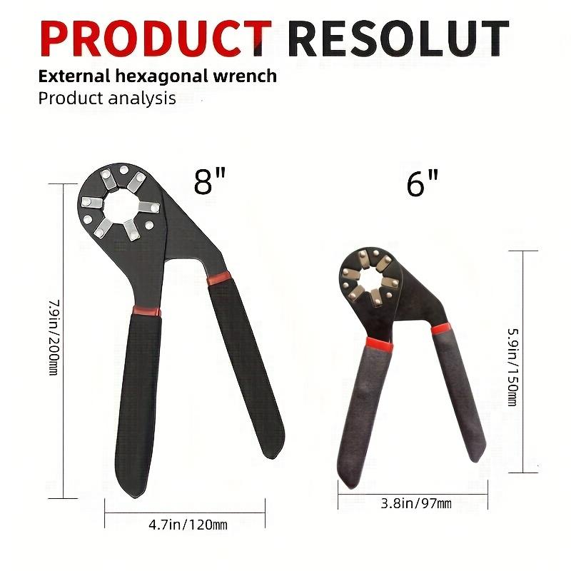 External hex wrench opening repair removal tool