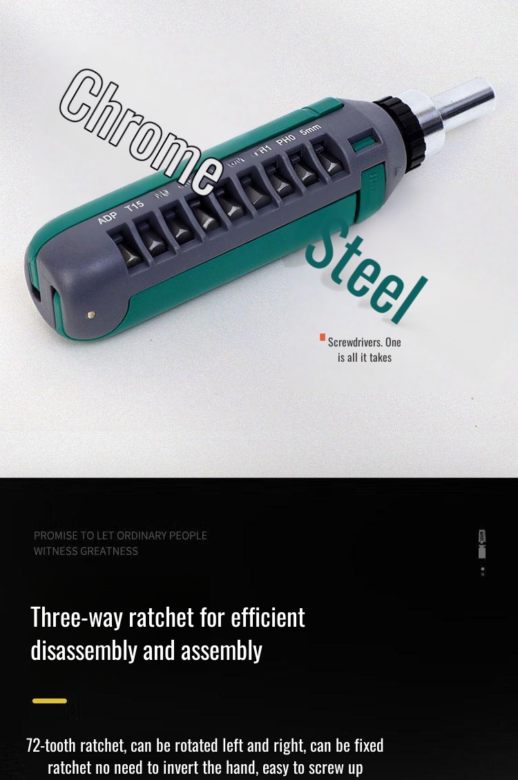 close-up of plum blossom screwdriver handle