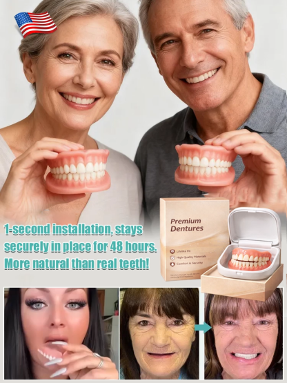 【International Zertifiziert】​​Regain Your Smile with Dentures | Ohne Zahnarzt-Besuch | 10-fache Geld-zurück-Garantie ✨