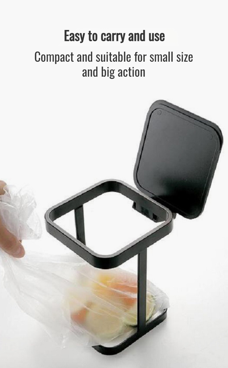 Flip cover garbage container for office or home use