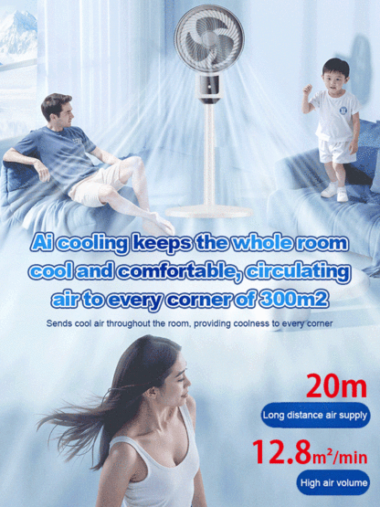 【Ultra quiet floor-standing energy saving circulation fan】🌟Power department recommended energy efficient fan that pays only .5 cents on your electric bill for 24 hours of continuous use!