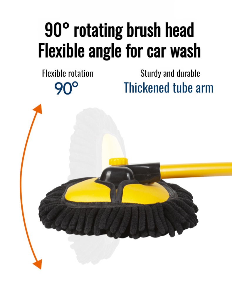 Multi-purpose car cleaning brush for exterior and interior