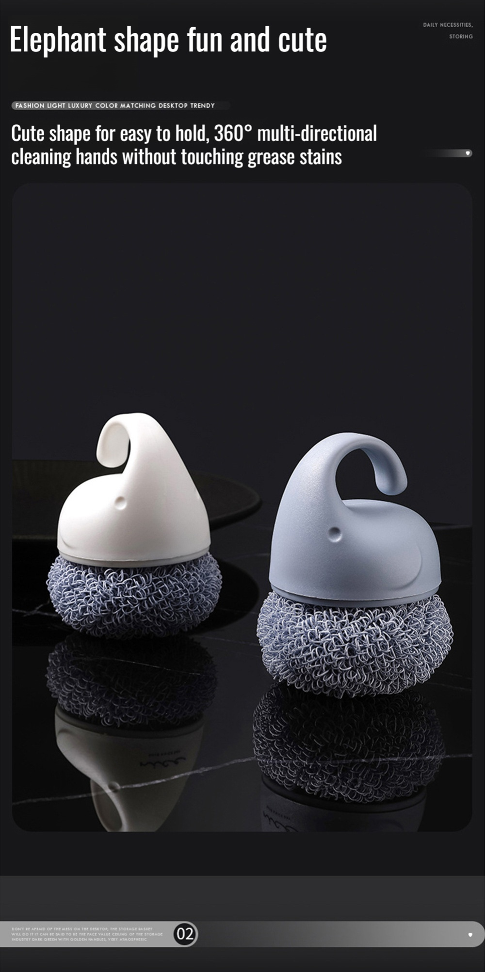 Cute household dish brush with Chihuahua design