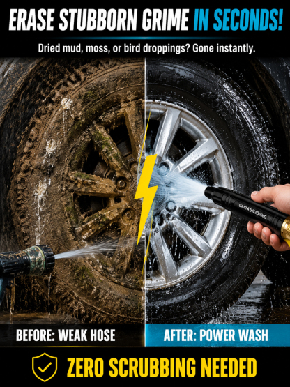 【Upgraded Black King Kong Ultra-High Pressure Water Gun】One Gun Solves All House Cleaning! 360° Adjustable Universal Pressure Washer, Factory Clearance Price!