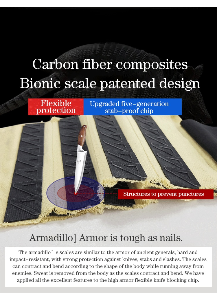 【Anti-Cut Anti-Stab Protective Invisible Stab-Proof Vest】The latest Dragon Scale design with a new generation of stab release chips. It can protect against any strikes and punctures！🔪❌