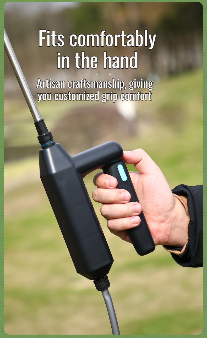 Efficient electric sprayer in use