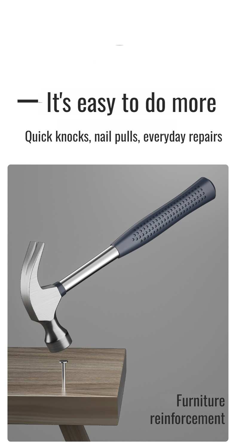 Hammer with anti-slip handle suitable for household use