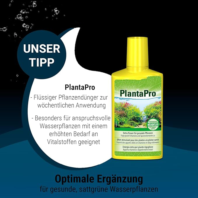 PlantaMin Universaldünger - flüssiger Eisen-Intensivdünger für prächtige und gesunde Wasserpflanzen im Aquarium, monatliche Anwendung, 100 ml