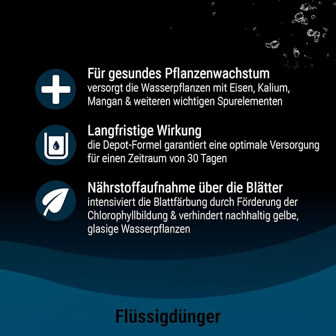PlantaMin Universaldünger - flüssiger Eisen-Intensivdünger für prächtige und gesunde Wasserpflanzen im Aquarium, monatliche Anwendung, 100 ml