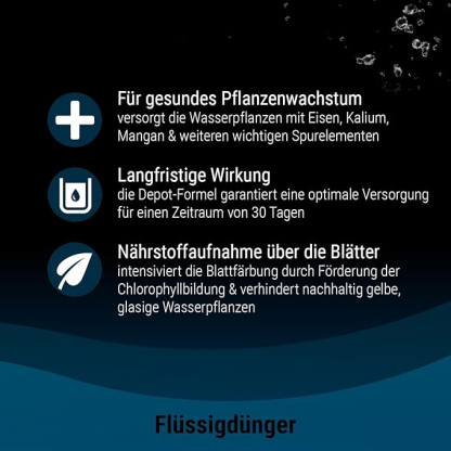 PlantaMin Universaldünger - flüssiger Eisen-Intensivdünger für prächtige und gesunde Wasserpflanzen im Aquarium, monatliche Anwendung, 100 ml
