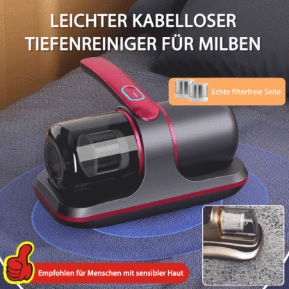 Leichter kabelloser Tiefenreiniger für Milben