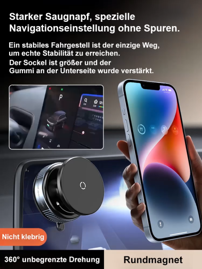 【Dreifach-Faltung mit beliebiger Drehung】 Saugnapf-Magnethalterung mit starker Saugkraft