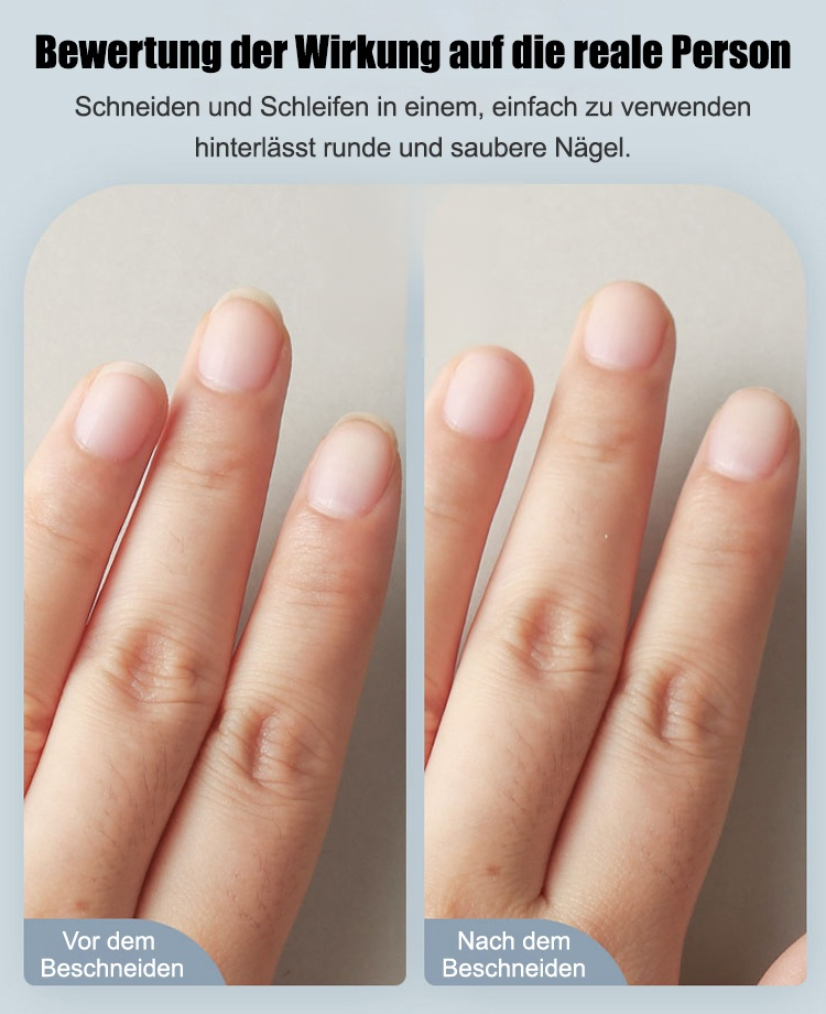 Elektrischer Nagelfräser: Automatisches Schneiden, einfache Entfernung von Nagelhaut.