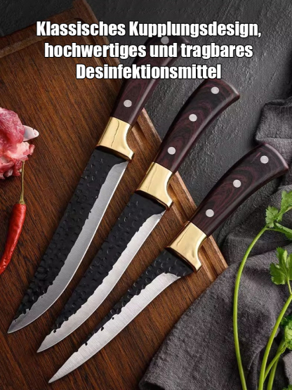 3-teiliger Satz von Hand geschmiedete scharfe Knochen Schneidemesser