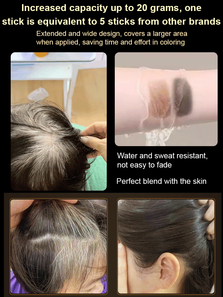 Wasser- und schweißbeständiges Haarfärbemittel zur Abdeckung grauer Haare