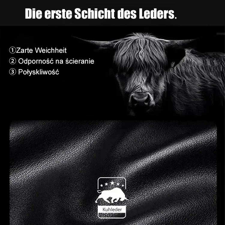 Erstklassiger Ledergürtel mit matter Oberfläche im Luxusdesign