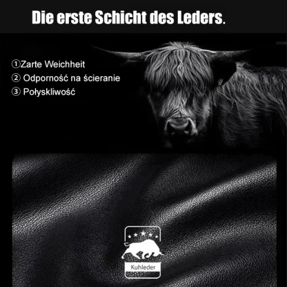 Erstklassiger Ledergürtel mit matter Oberfläche im Luxusdesign